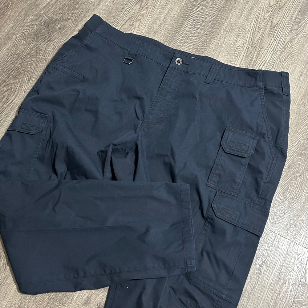 5.11 Tactical Original Cargo Pants 44x32 (44X31) Dark Blue Ripstop Multi-Pocket